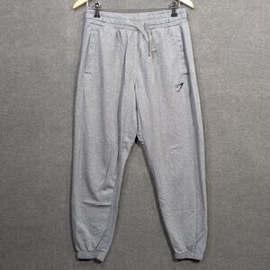 Gymshark Pants Mens Medium Essential Oversized Fit Joggers Drawstring Logo